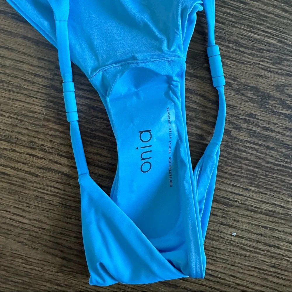 Onia Capri Blue Bikini Set, Alexa Top & Martina Bottom, NWT